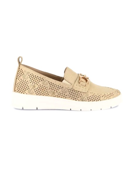 Grunland Sivi mocassino laserato super leggero